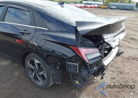 2022 Hyundai Elantra Hybrid Limited из США, поврежденный, VIN KMHLN4AJ8NU030856